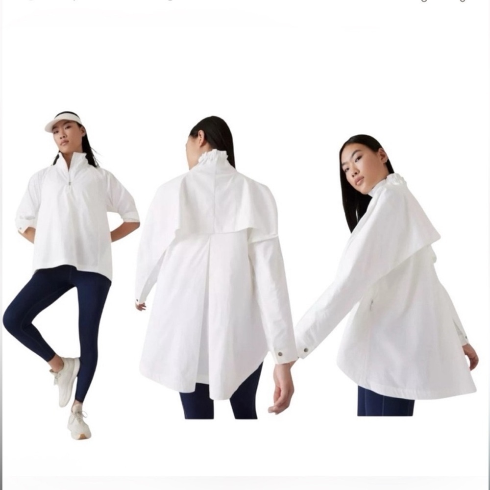 NWT Athleta Uptempo Anorak Jacket XXS (fits like XS) White $159 Retail